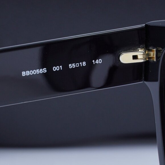 Balenciaga BB0056S 001 Square Sunglasses - Black/Grey - Picture 7 of 12